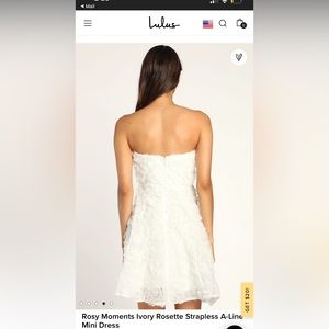 White floral mini dress